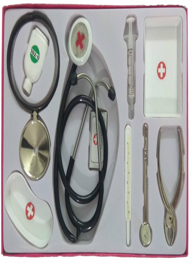 Raming Fox Kids Doctor Play Set, Medical Kit with 10 Instruments, Educational Pretend Play Toy - Image 3